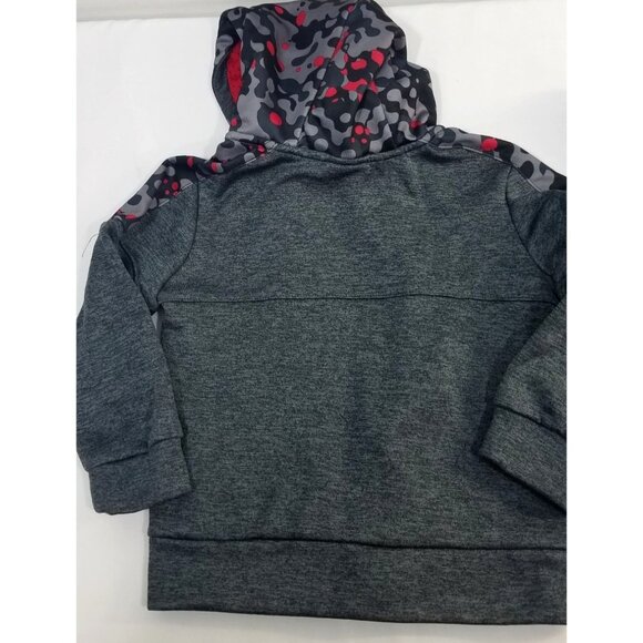 Athletic Works Toddler Tracksuit Gray Red Camo 24 mos DigiCamo Pants Jacket Hood - Picture 13 of 15